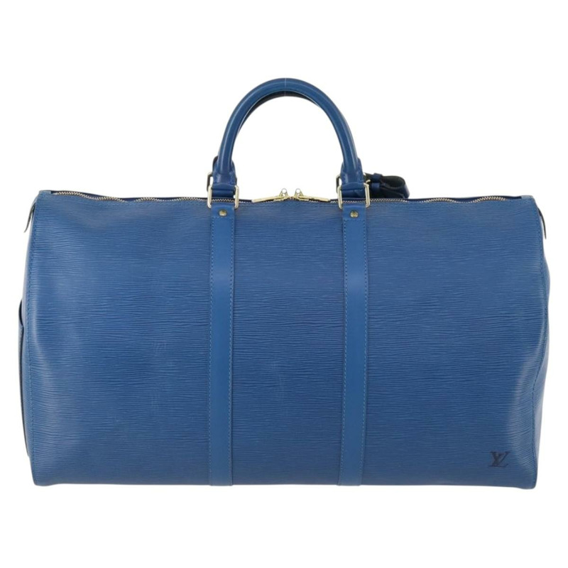 【日本直送】路易威登 Epi Keepall 50 波士頓包 藍色 M42965 LV Auth 173122A-1