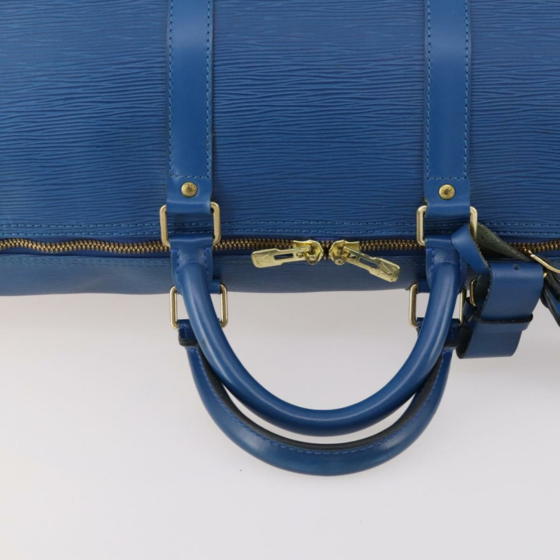 【日本直送】路易威登 Epi Keepall 50 波士頓包 藍色 M42965 LV Auth 173122A-6
