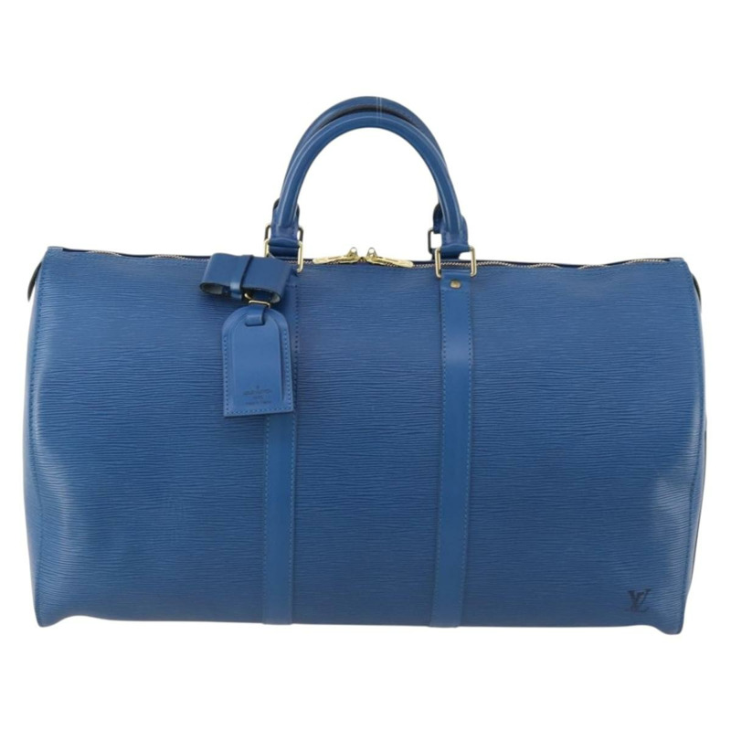 【日本直送】路易威登 Epi Keepall 50 波士頓包 藍色 M42965 LV Auth 173122A-12