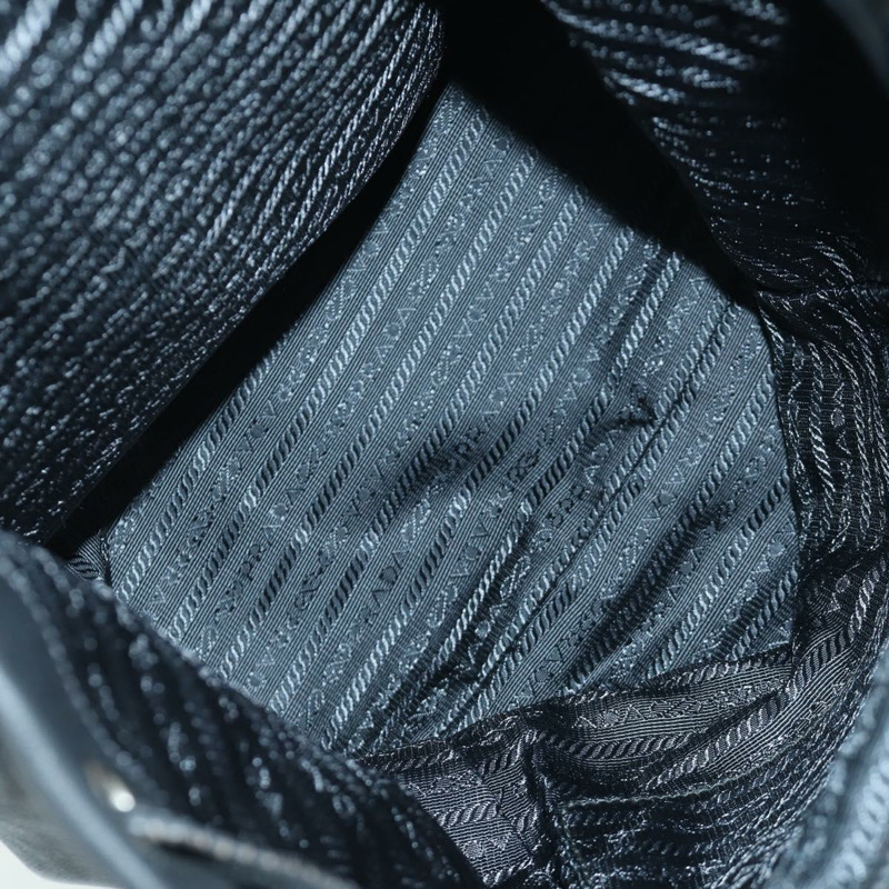 【日本直送】PRADA 黑色金色皮革雙肩包 正品 am10852SAV-9