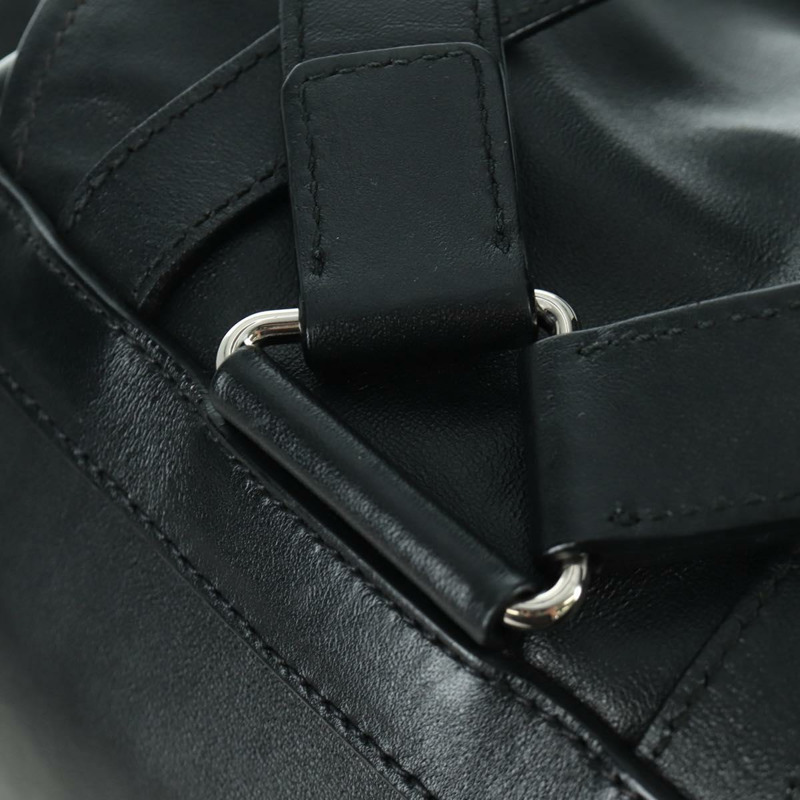 【日本直送】PRADA 黑色金色皮革雙肩包 正品 am10852SAV-19