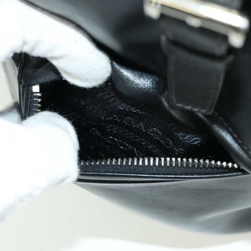 【日本直送】PRADA 黑色金色皮革雙肩包 正品 am10852SAV-21