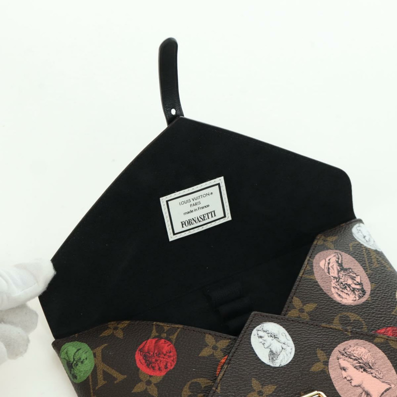 【日本直送】路易威登 Monogram Fornasetti Color Pouch Pouch GI0697 LV Auth 172368M-17