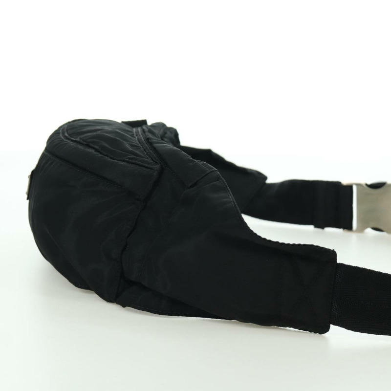 【日本直送】PRADA 腰包 尼龍 黑色 銀色 正品 172984V-3