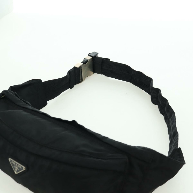 【日本直送】PRADA 腰包 尼龍 黑色 銀色 正品 172984V-13
