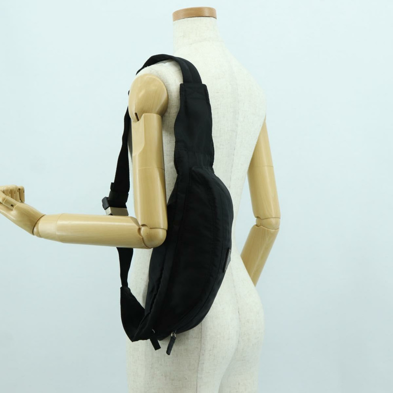 【日本直送】PRADA 腰包 尼龍 黑色 銀色 正品 172984V-23