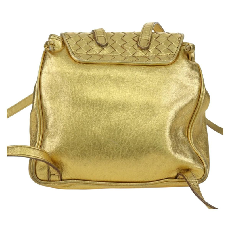 【日本直送】BOTTEGA VENETA 金色皮革雙肩包 正品 172406V-1