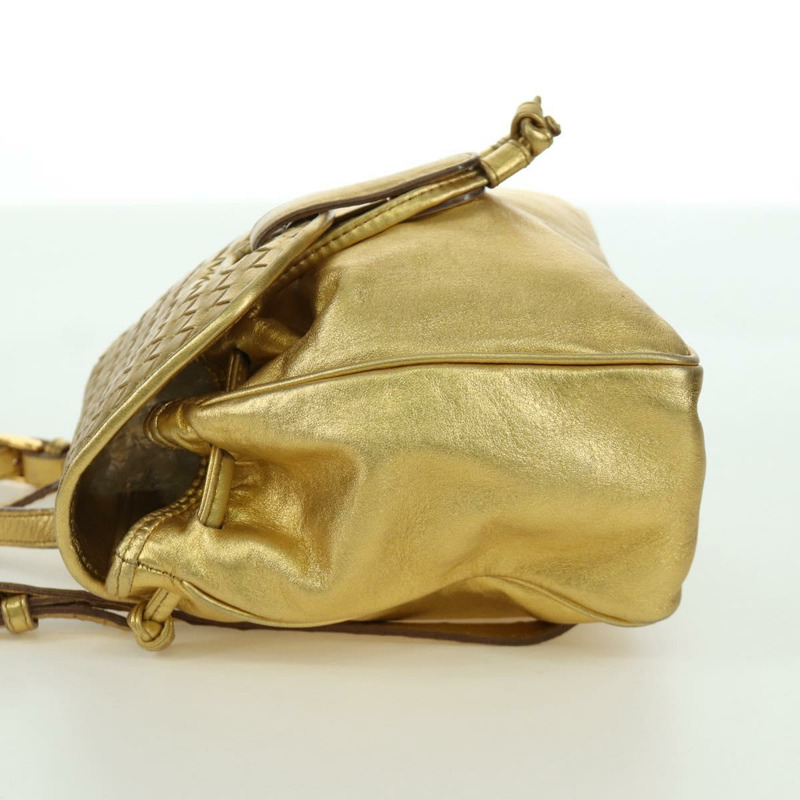 【日本直送】BOTTEGA VENETA 金色皮革雙肩包 正品 172406V-2