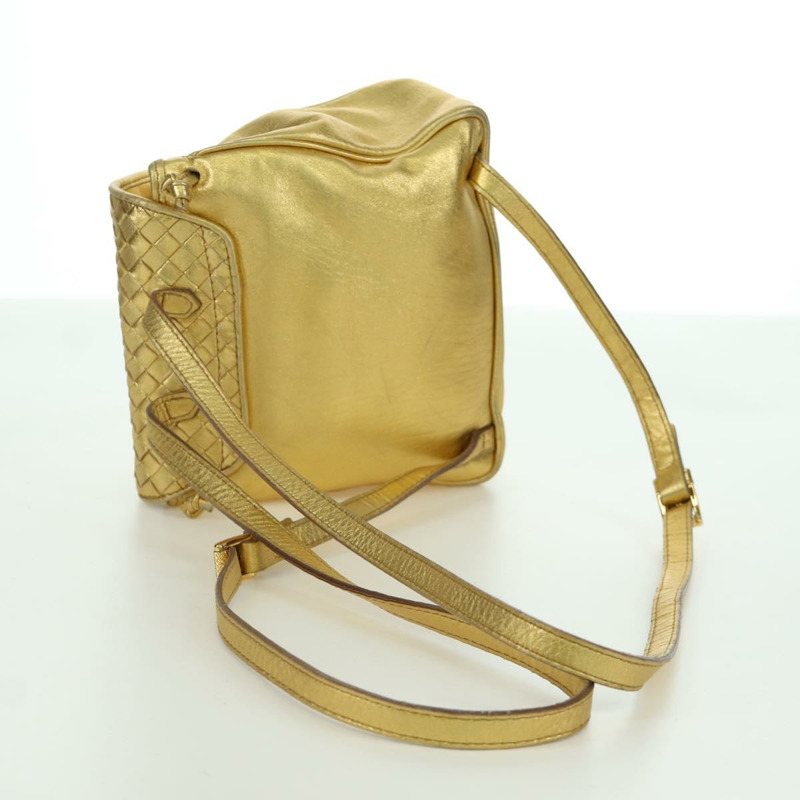 【日本直送】BOTTEGA VENETA 金色皮革雙肩包 正品 172406V-6