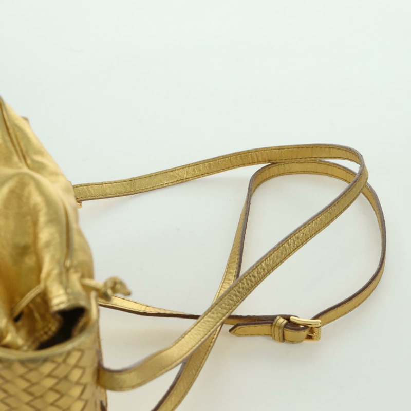 【日本直送】BOTTEGA VENETA 金色皮革雙肩包 正品 172406V-13