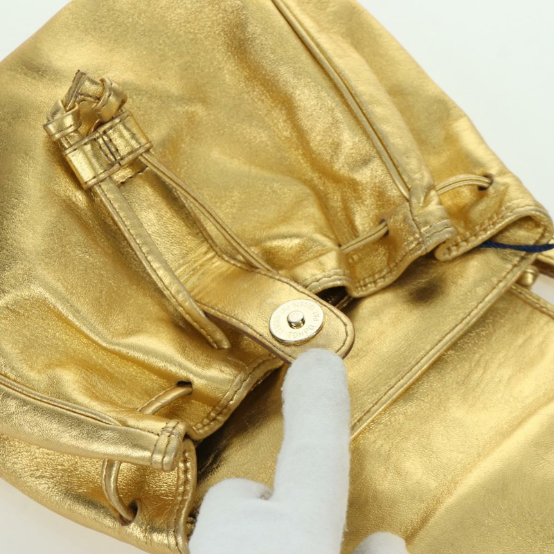 【日本直送】BOTTEGA VENETA 金色皮革雙肩包 正品 172406V-19