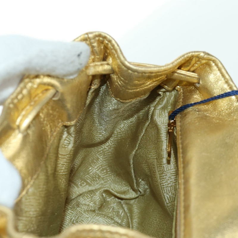 【日本直送】BOTTEGA VENETA 金色皮革雙肩包 正品 172406V-22