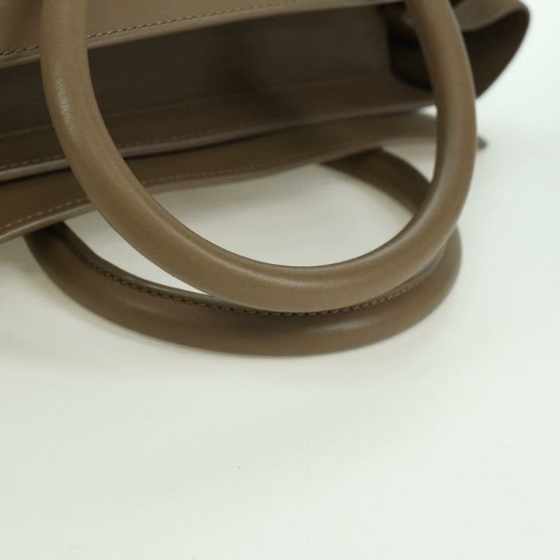 【日本直送】CELINE Luggage Mini Shopper 手提包，皮革材質，米色/金色，正品，貨號 172891M-7