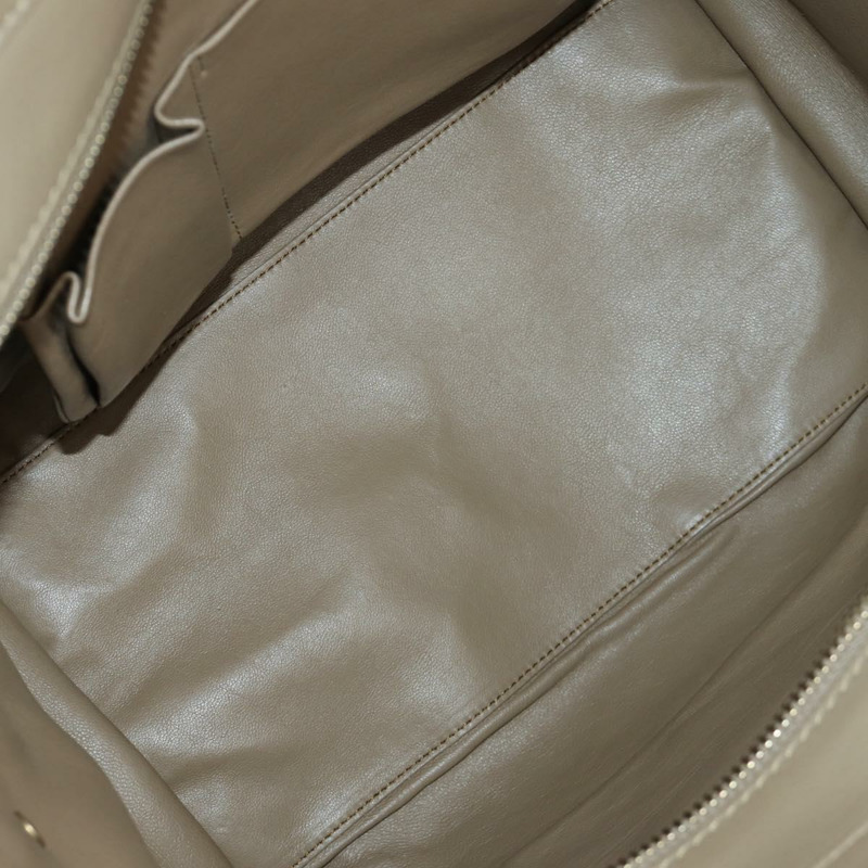 【日本直送】CELINE Luggage Mini Shopper 手提包，皮革材質，米色/金色，正品，貨號 172891M-9