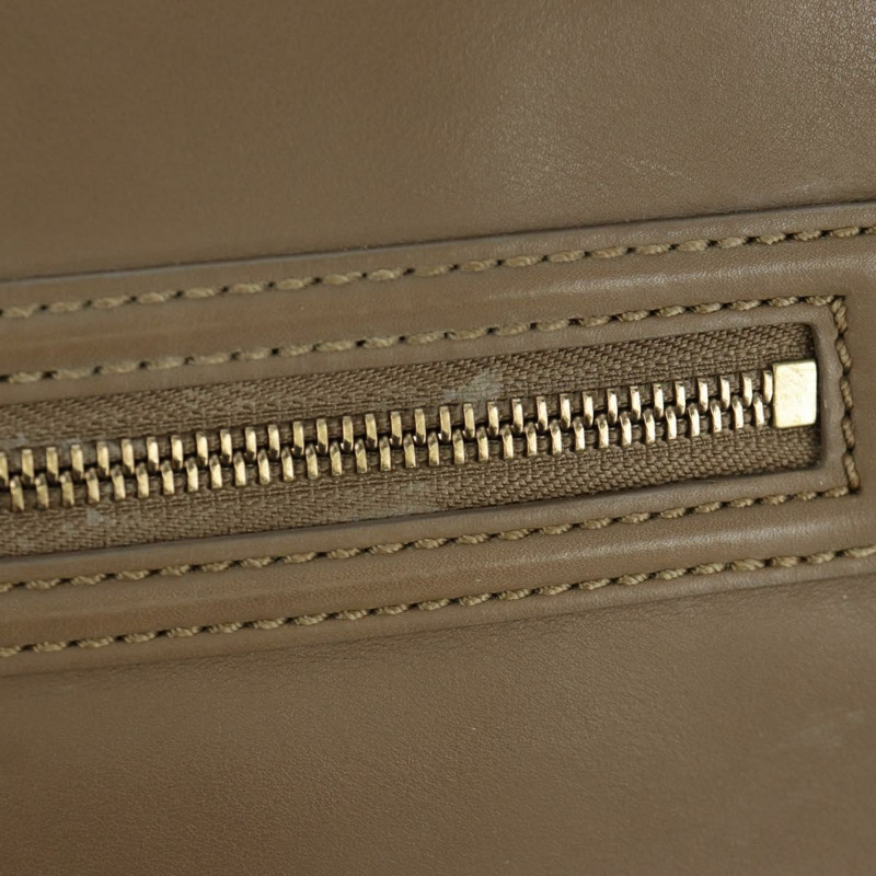 【日本直送】CELINE Luggage Mini Shopper 手提包，皮革材質，米色/金色，正品，貨號 172891M-17