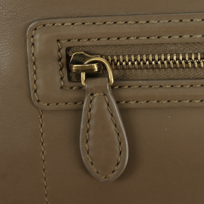 【日本直送】CELINE Luggage Mini Shopper 手提包，皮革材質，米色/金色，正品，貨號 172891M-18