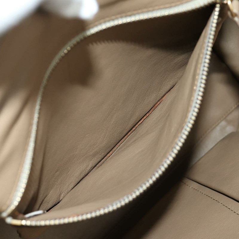 【日本直送】CELINE Luggage Mini Shopper 手提包，皮革材質，米色/金色，正品，貨號 172891M-25