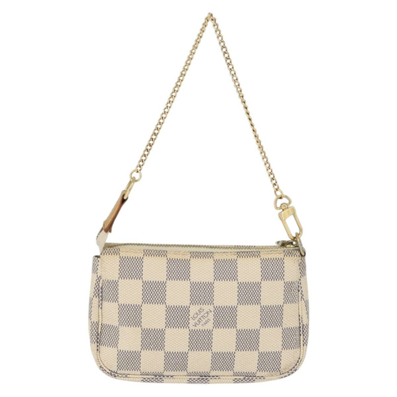 【日本直送】路易威登 Damier Azur 迷你手拿包配件袋 N63005 LV 正品 172435V-1