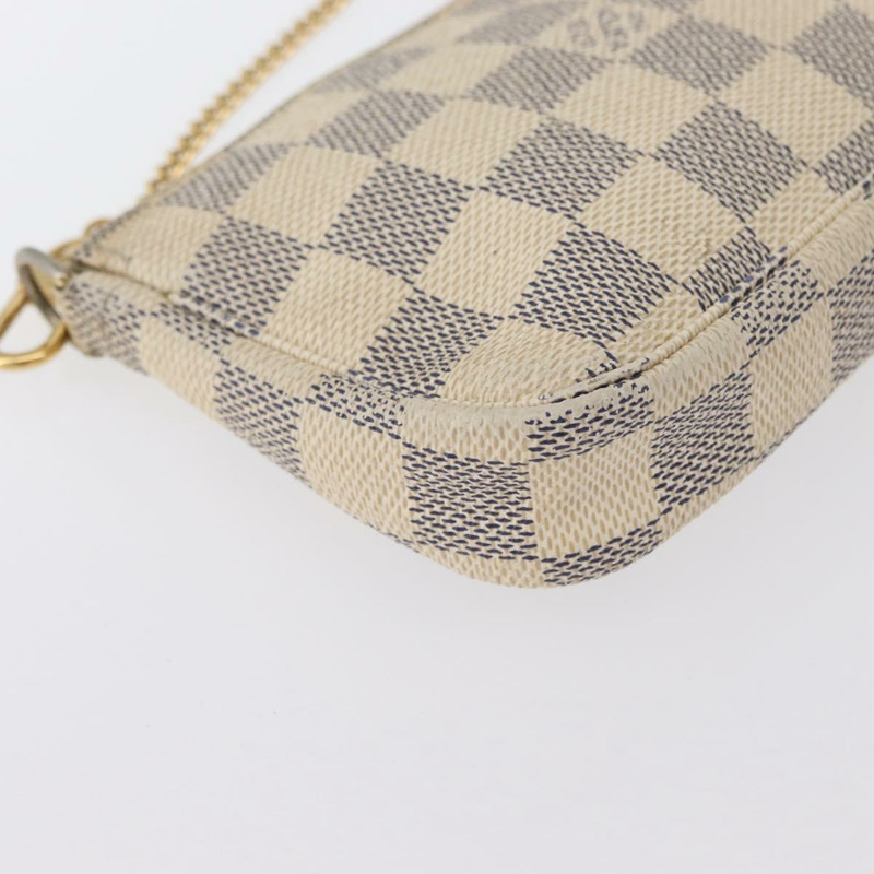 【日本直送】路易威登 Damier Azur 迷你手拿包配件袋 N63005 LV 正品 172435V-13