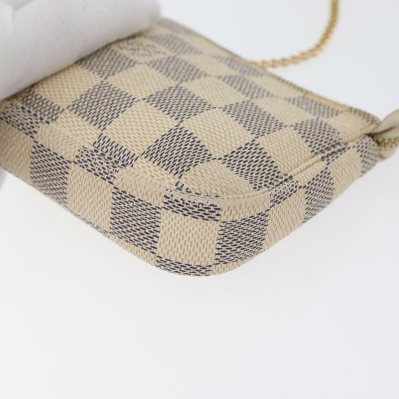 【日本直送】路易威登 Damier Azur 迷你手拿包配件袋 N63005 LV 正品 172435V-14