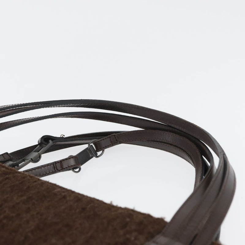 【日本直送】香奈兒 (CHANEL) 手提包 Mouton Brown CC Auth bs32769-7