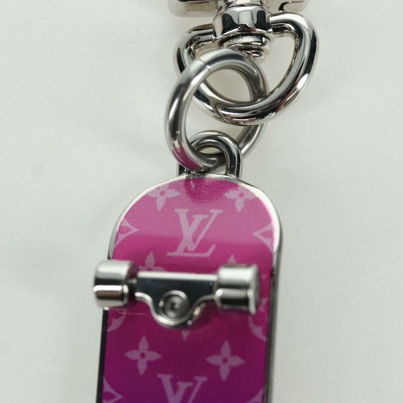 【日本直送】路易威登 Bijoux Sac Skate Board Charm 金屬銀色 MP3269 Auth 168252M-3