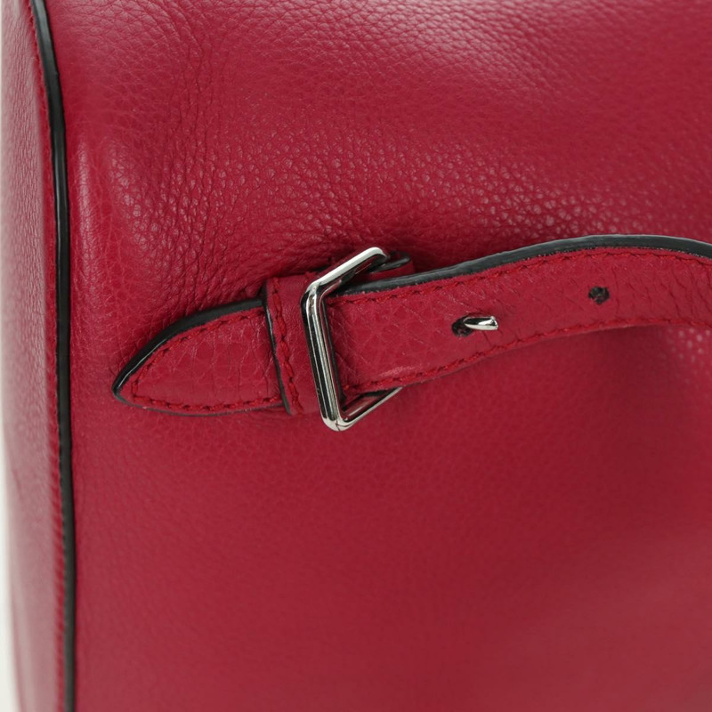 【日本直送】GUCCI 竹節雙肩包 皮革 粉紅色 銀色 387149 正品 171479V-8