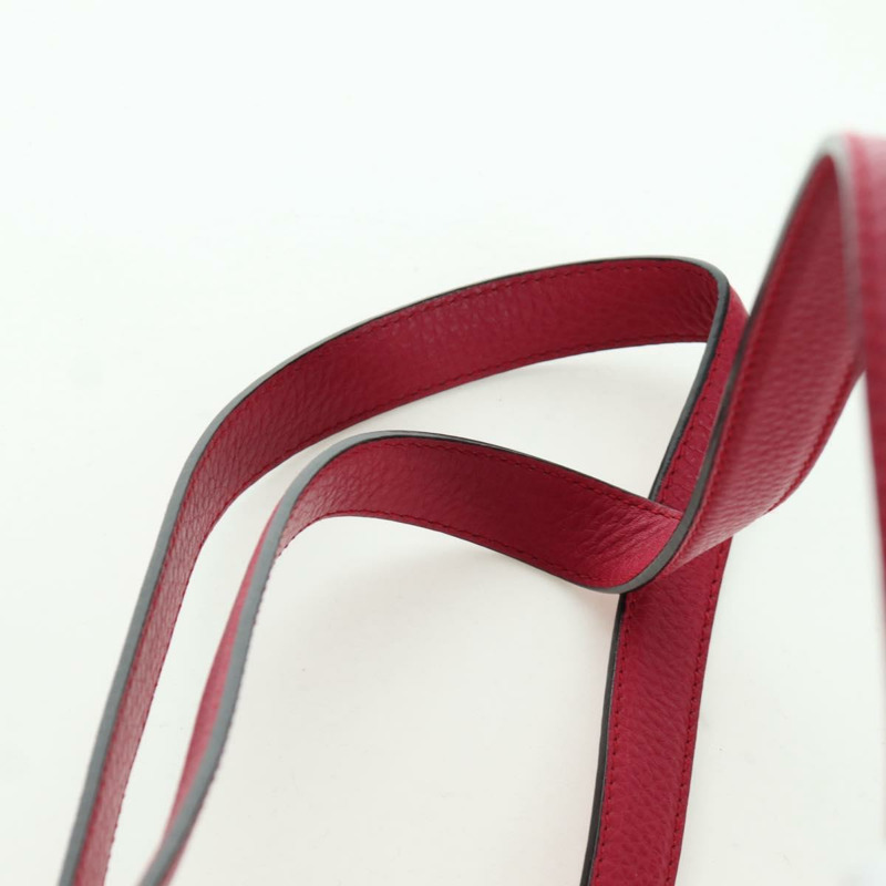 【日本直送】GUCCI 竹節雙肩包 皮革 粉紅色 銀色 387149 正品 171479V-14