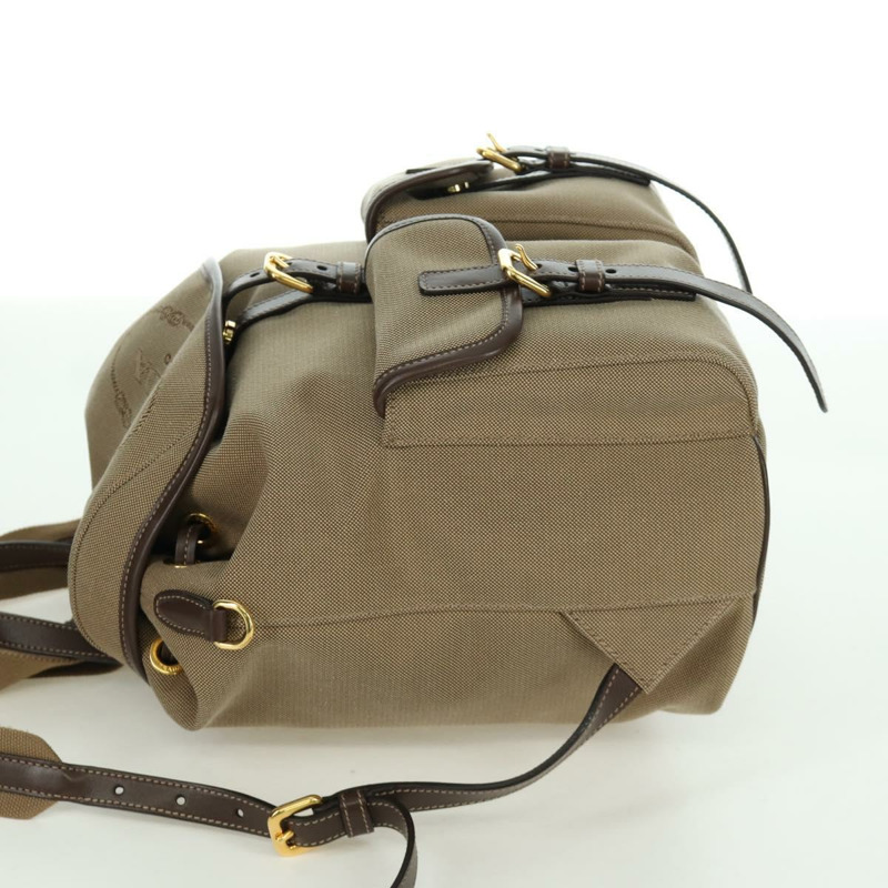 【日本直送】PRADA帆布肩背包 米色 金色 正品 168350V-2