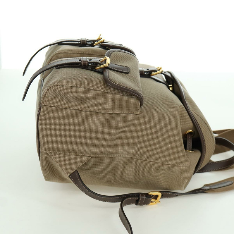 【日本直送】PRADA帆布肩背包 米色 金色 正品 168350V-3