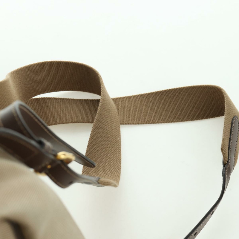 【日本直送】PRADA帆布肩背包 米色 金色 正品 168350V-14