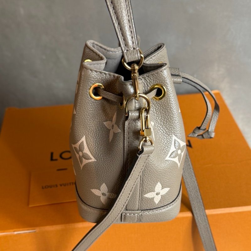 芯片款 路易威登/Louis Vuitton 大象灰老花水桶手提肩背斜背包-3