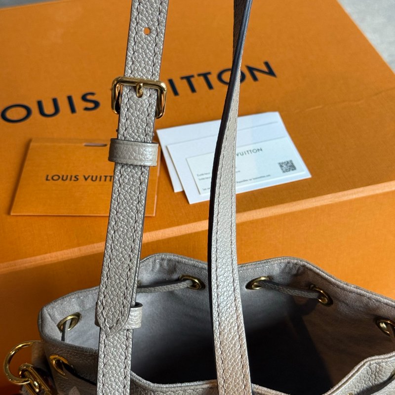 芯片款 路易威登/Louis Vuitton 大象灰老花水桶手提肩背斜背包-9