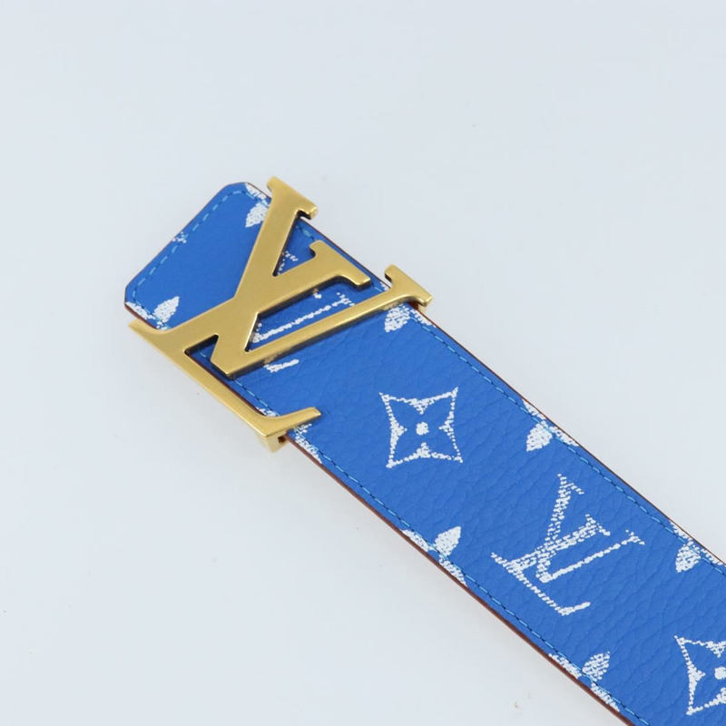 【日本直送】路易威登 Monogram LV 印花字母圖案 40 毫米腰帶 藍色 M8460 正品 166253SAM-5