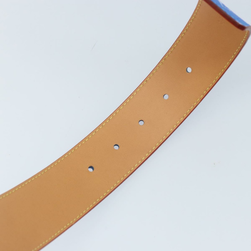 【日本直送】路易威登 Monogram LV 印花字母圖案 40 毫米腰帶 藍色 M8460 正品 166253SAM-8