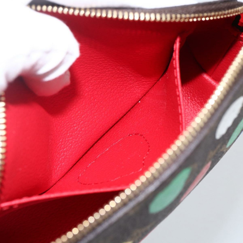 【日本直送】路易威登 Monogram Yayoi Kusama Pochette Cosmetic PM M81895 LV Auth 171488SM-11
