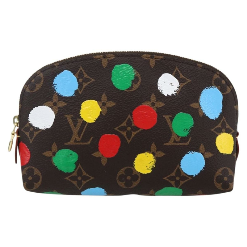 【日本直送】路易威登 Monogram Yayoi Kusama Pochette Cosmetic PM M81895 LV Auth 171488SM-12