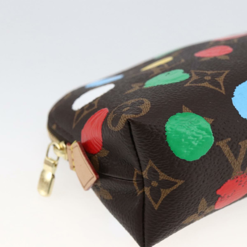 【日本直送】路易威登 Monogram Yayoi Kusama Pochette Cosmetic PM M81895 LV Auth 171488SM-13