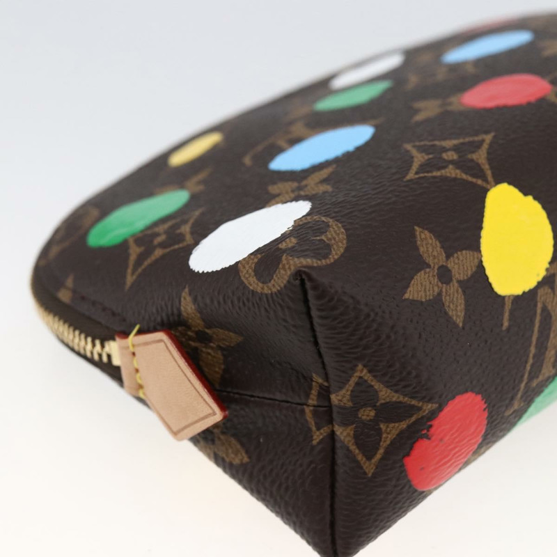 【日本直送】路易威登 Monogram Yayoi Kusama Pochette Cosmetic PM M81895 LV Auth 171488SM-15