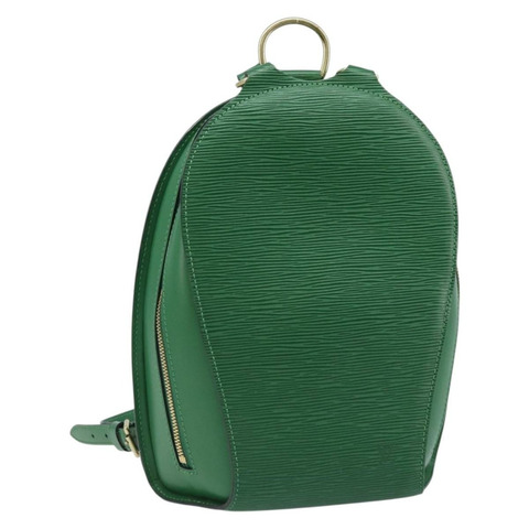 路易威登 Epi Mabillon 雙肩包 綠色 M52234 LV Auth ka2756V