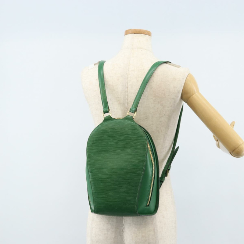 【日本直送】路易威登 Epi Mabillon 雙肩包 綠色 M52234 LV Auth ka2756V-25