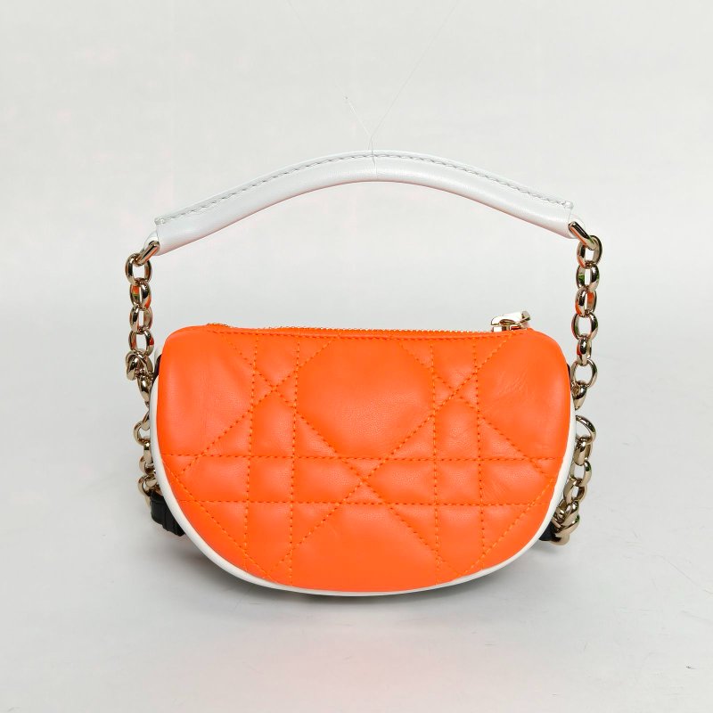 DIOR DiorVibeHobo手袋超迷你拼色羊皮淺金扣2022肩背包-2