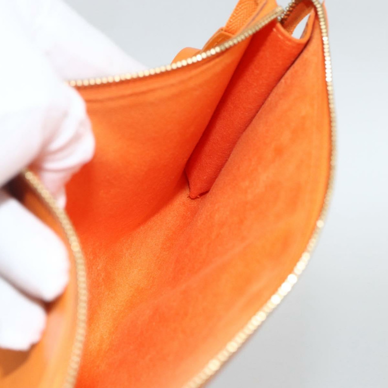【日本直送】路易威登 Epi Pochette 配件袋 橘色 Mandarin M5294H 正品 LNZ399V-19