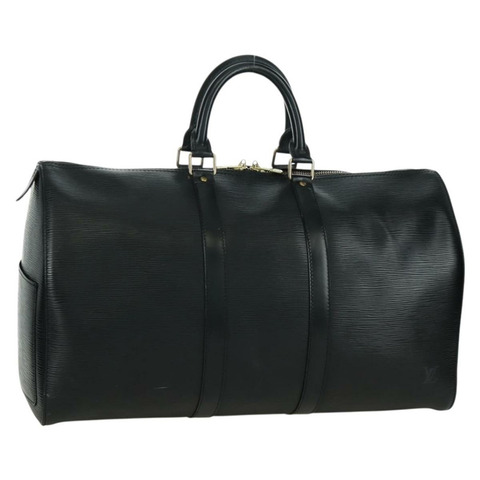 路易威登 Epi Keepall 45 波士頓包 黑色 M42972 LV 正品 LNZ384V
