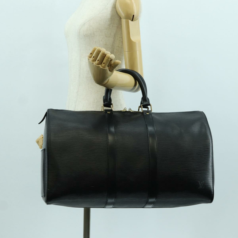 【日本直送】路易威登 Epi Keepall 45 波士頓包 黑色 M42972 LV 正品 LNZ384V-19