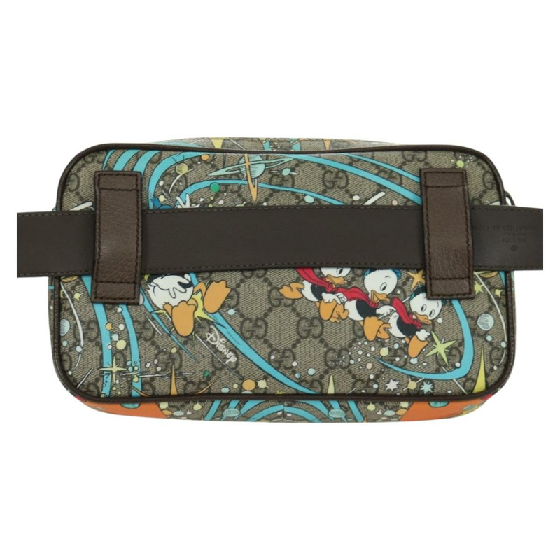 【日本直送】GUCCI GG帆布迪士尼腰包 PVC 米色金色 602695 正品 ARZ017SAM-1