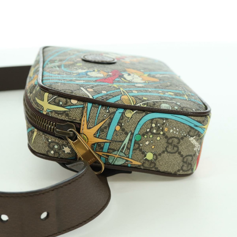 【日本直送】GUCCI GG帆布迪士尼腰包 PVC 米色金色 602695 正品 ARZ017SAM-2