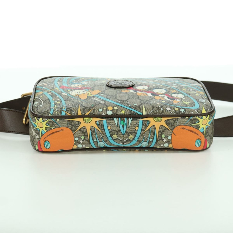 【日本直送】GUCCI GG帆布迪士尼腰包 PVC 米色金色 602695 正品 ARZ017SAM-4