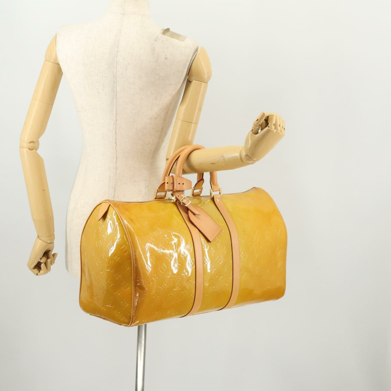 【日本直送】路易威登 Monogram Vernis Mercer 波士頓包米色 M91000 LV 正品 ARZ413-24