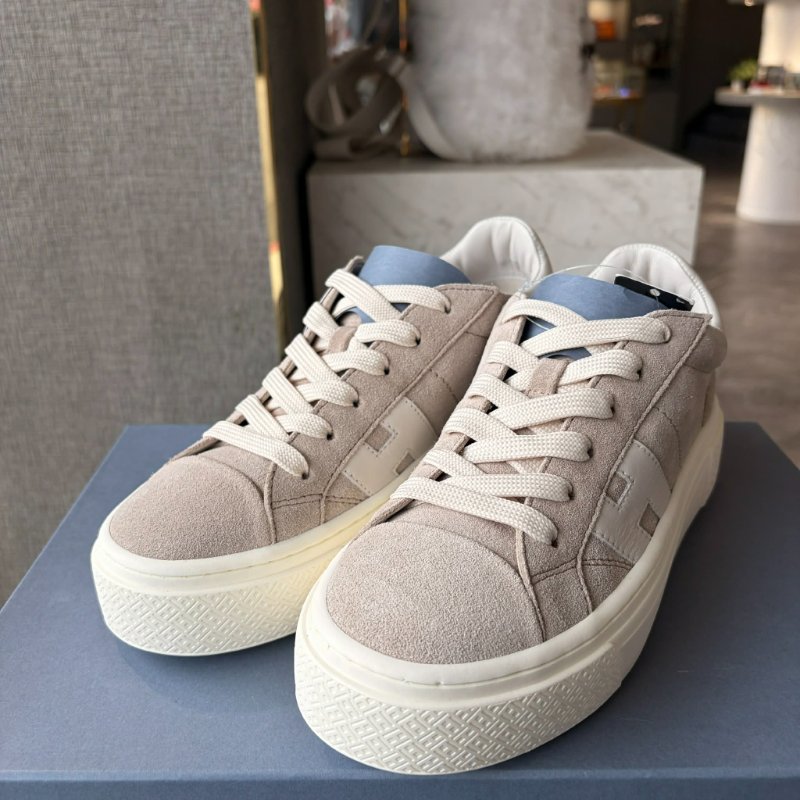 HOGAN Crosswind 麂皮運動鞋-米-0